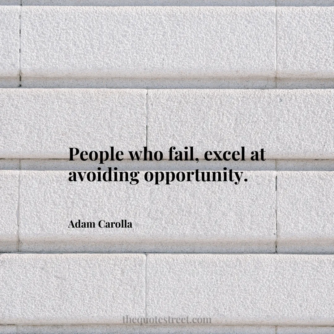 People who fail