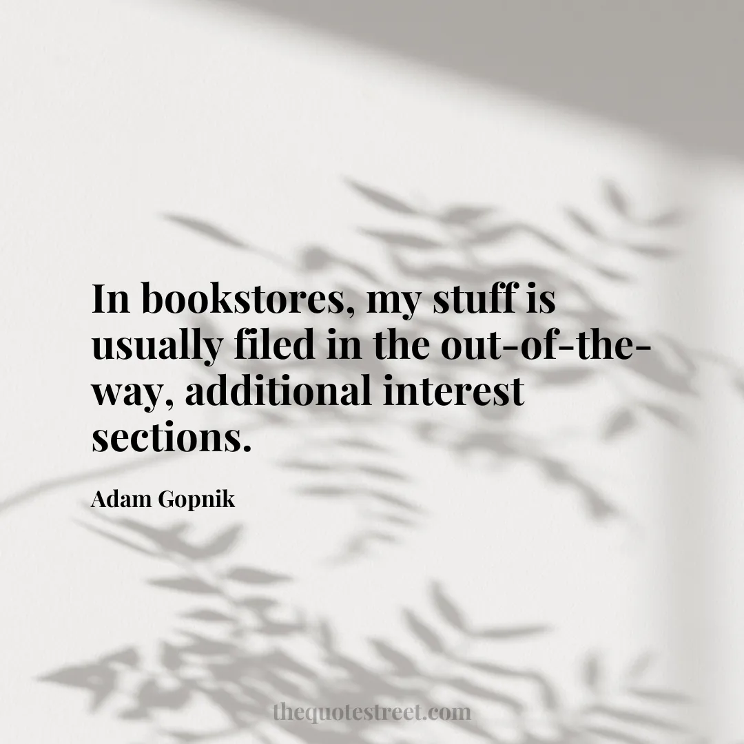 In bookstores