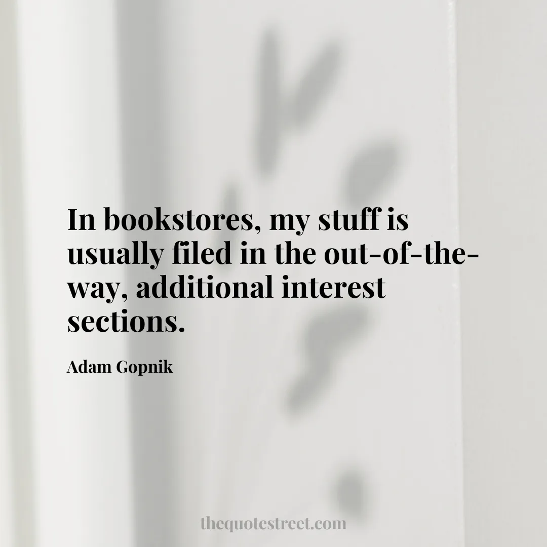 In bookstores