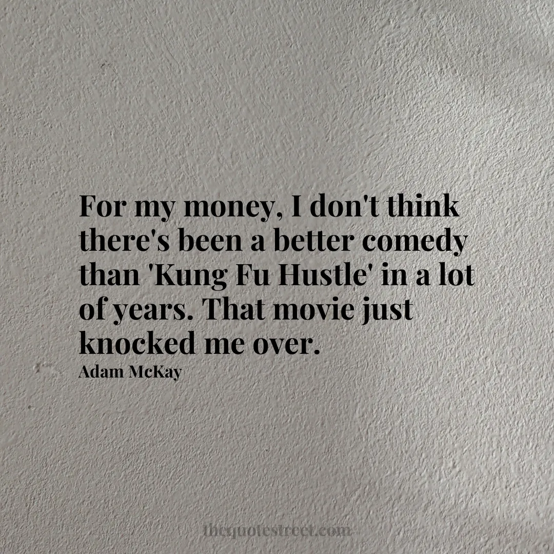 For my money