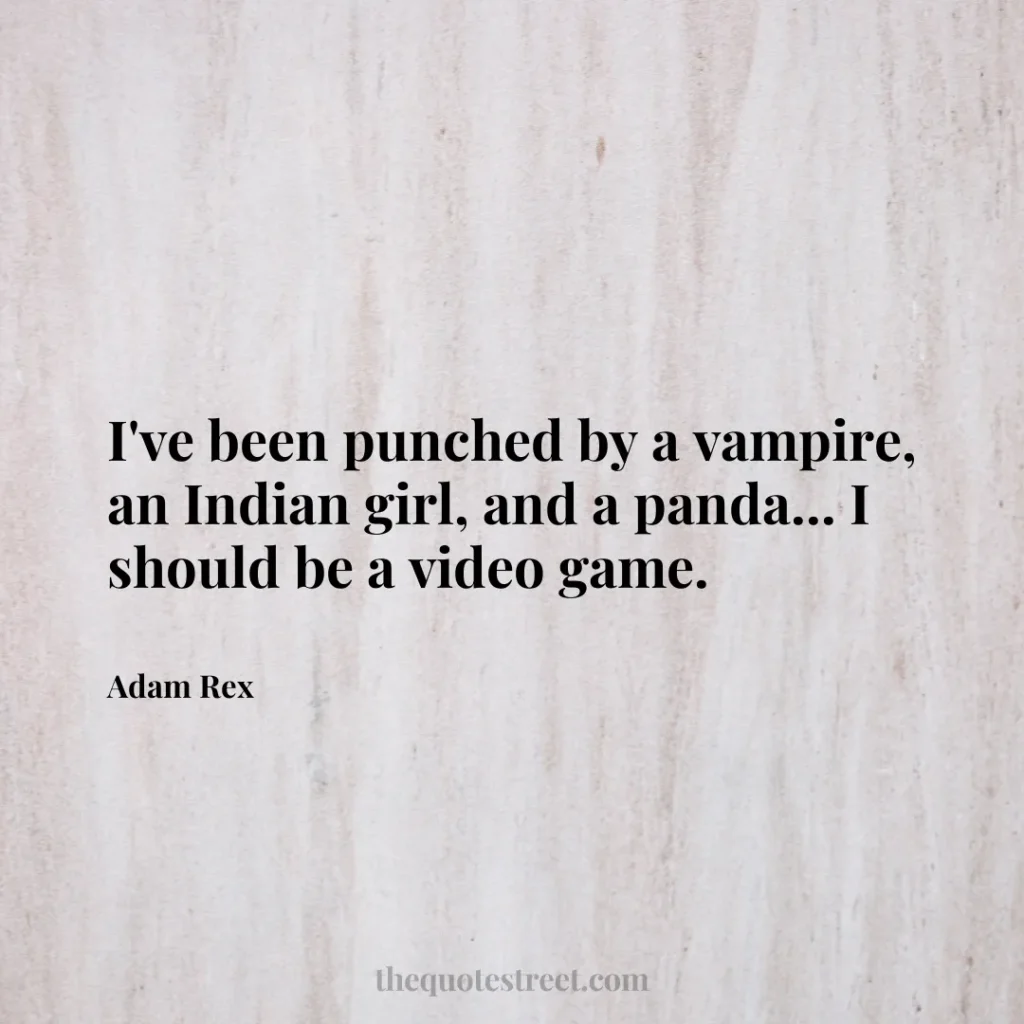 I've been punched by a vampire