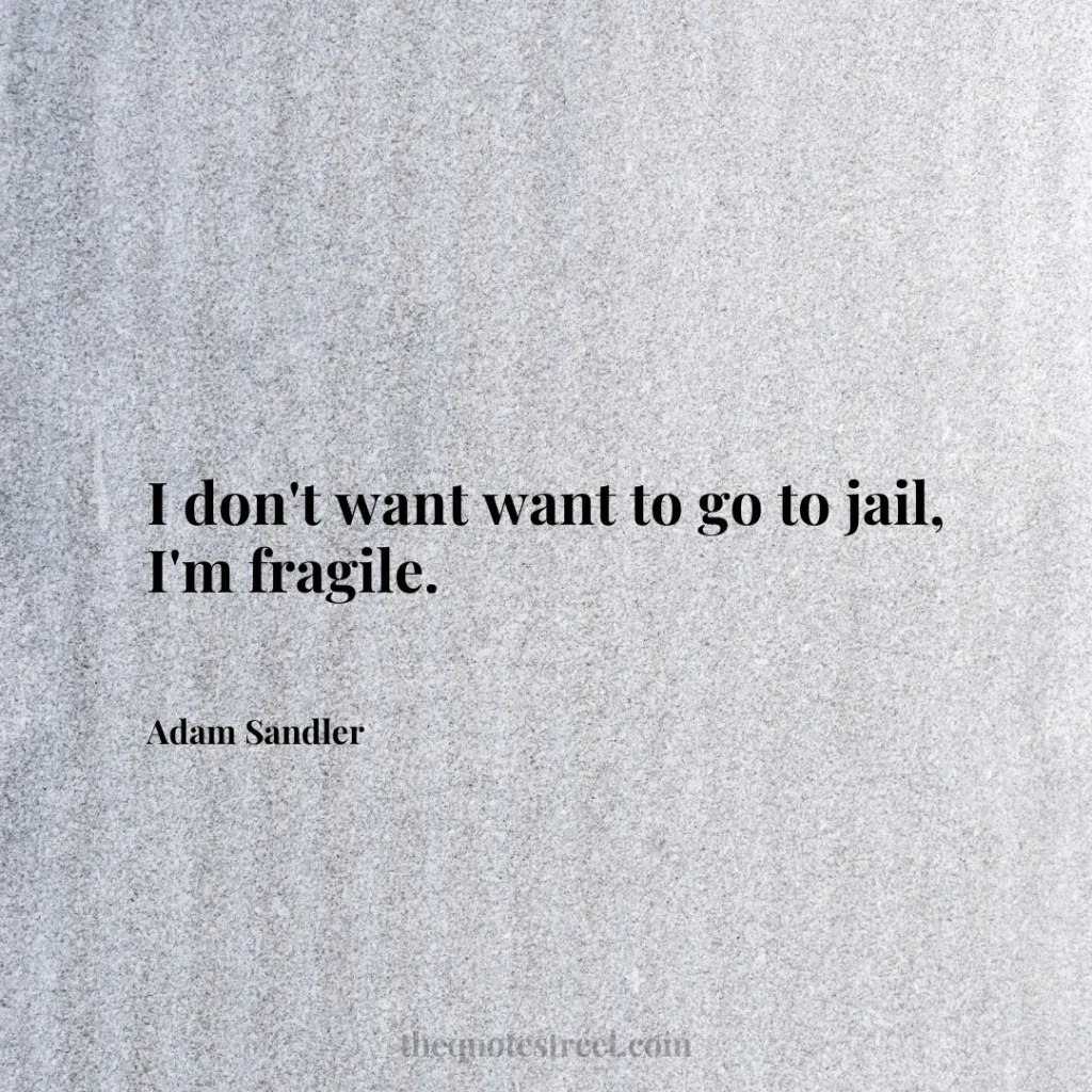 I don't want want to go to jail