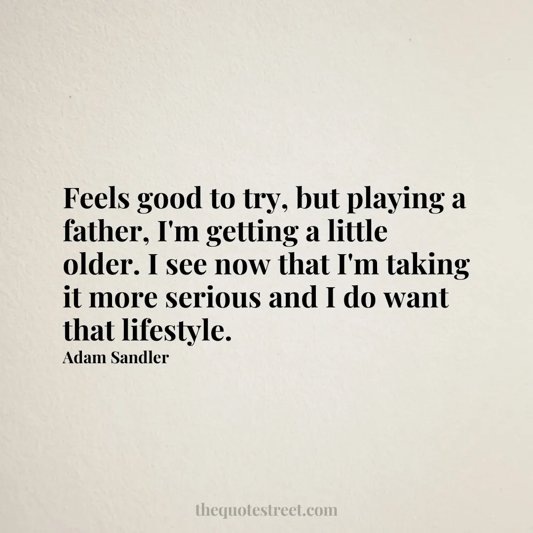 Feels good to try