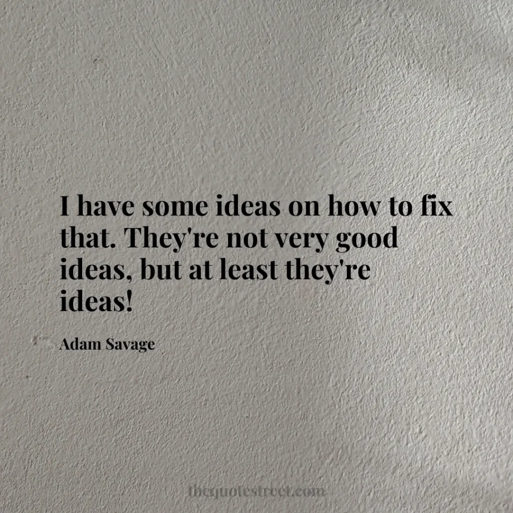 I have some ideas on how to fix that. They're not very good ideas