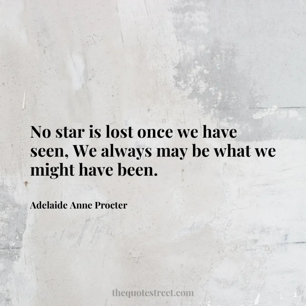 No star is lost once we have seen