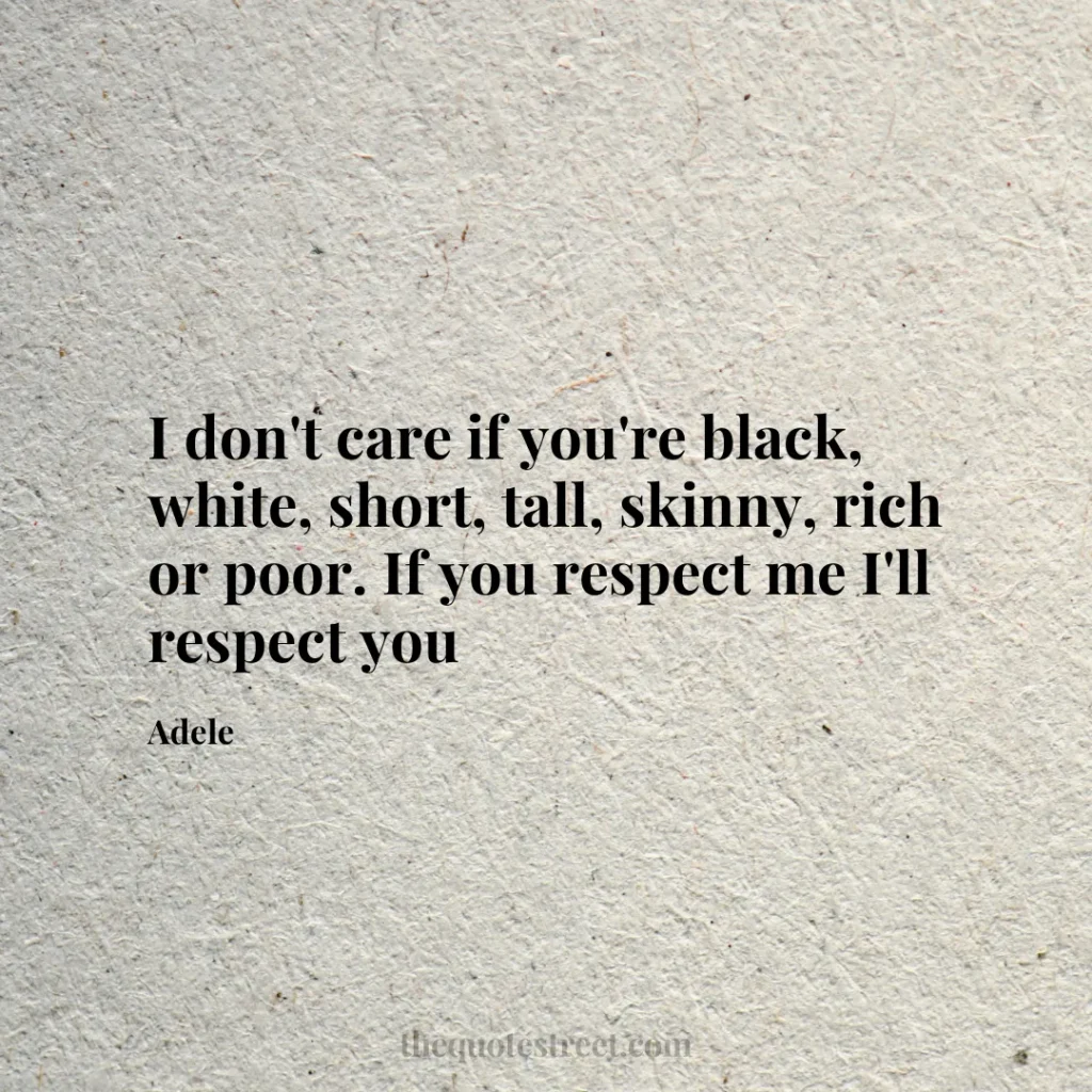 I don't care if you're black