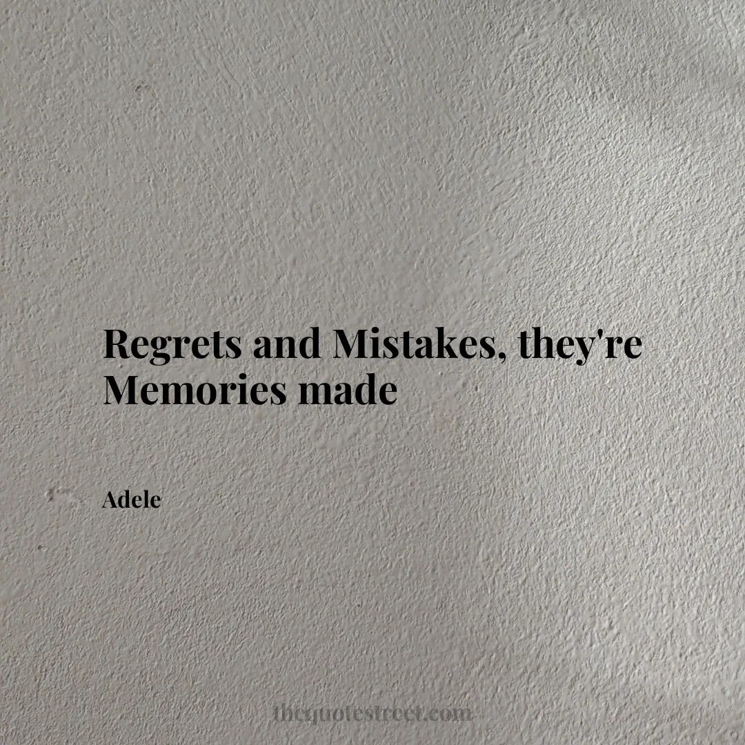 Regrets and Mistakes