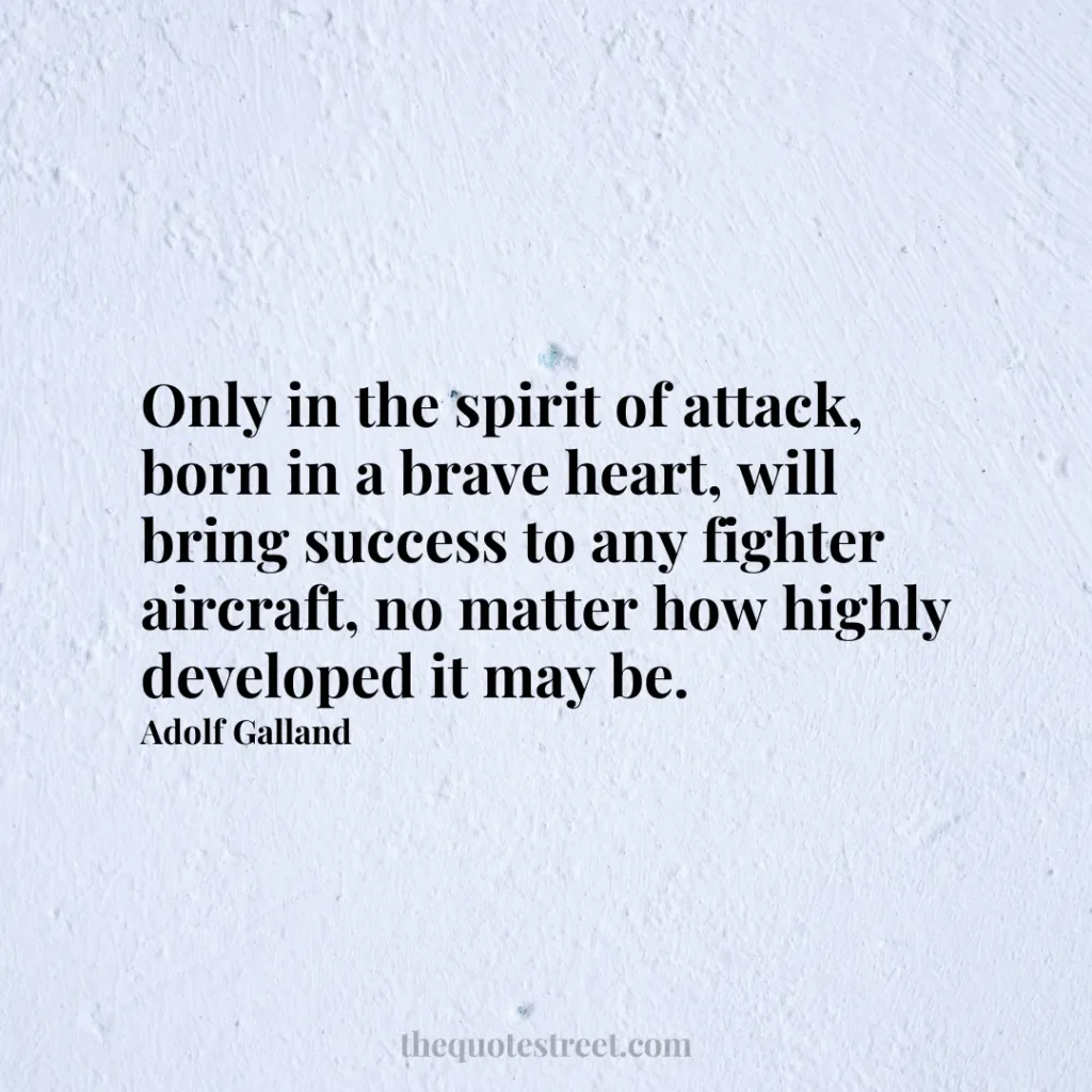 Only in the spirit of attack