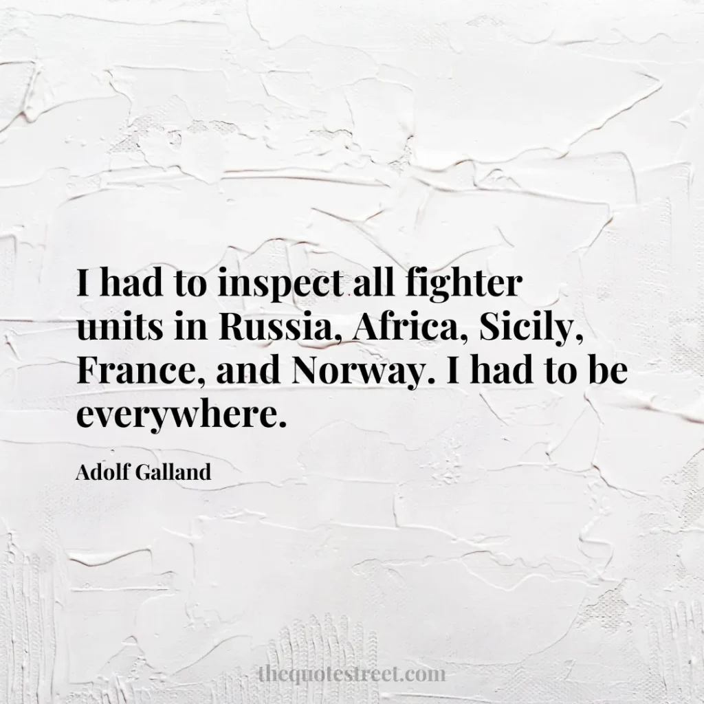 I had to inspect all fighter units in Russia