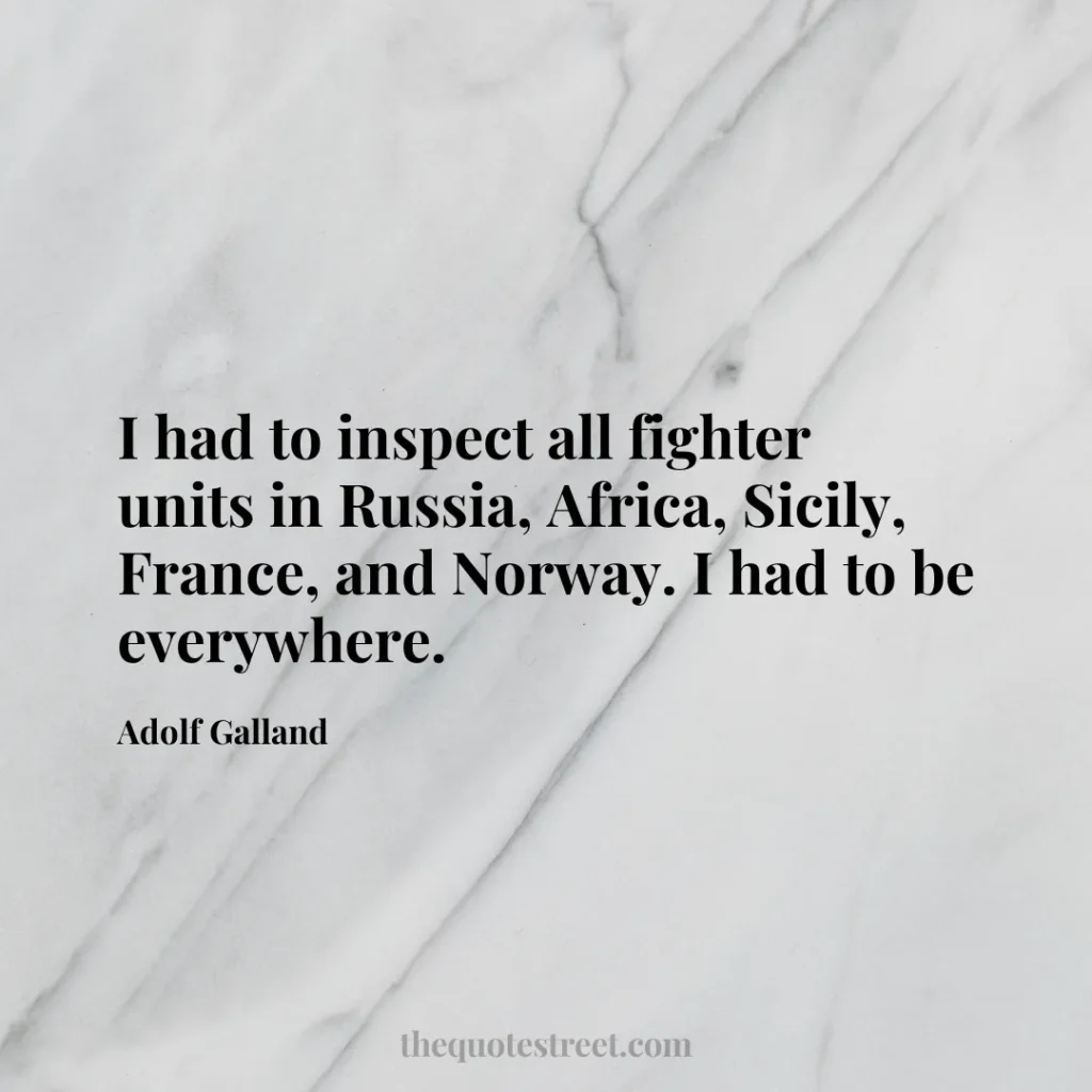 I had to inspect all fighter units in Russia