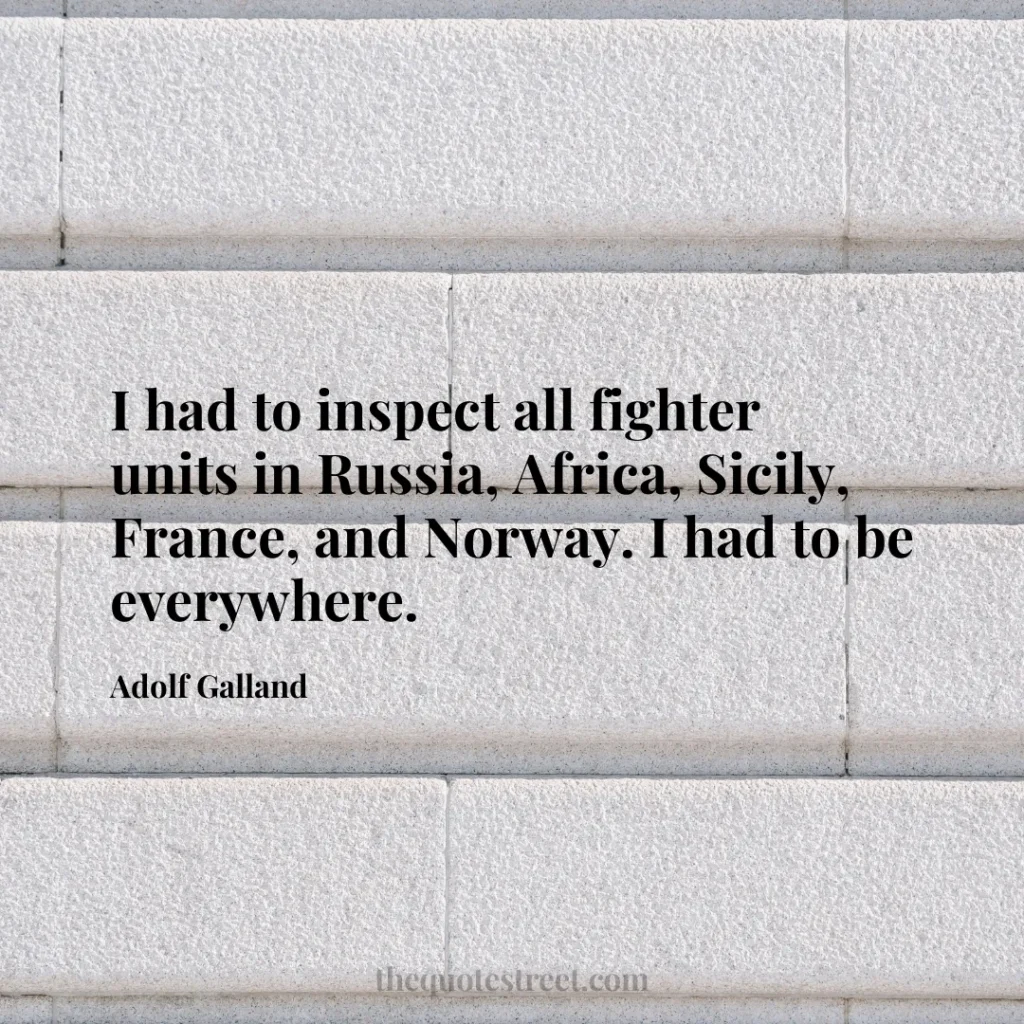 I had to inspect all fighter units in Russia