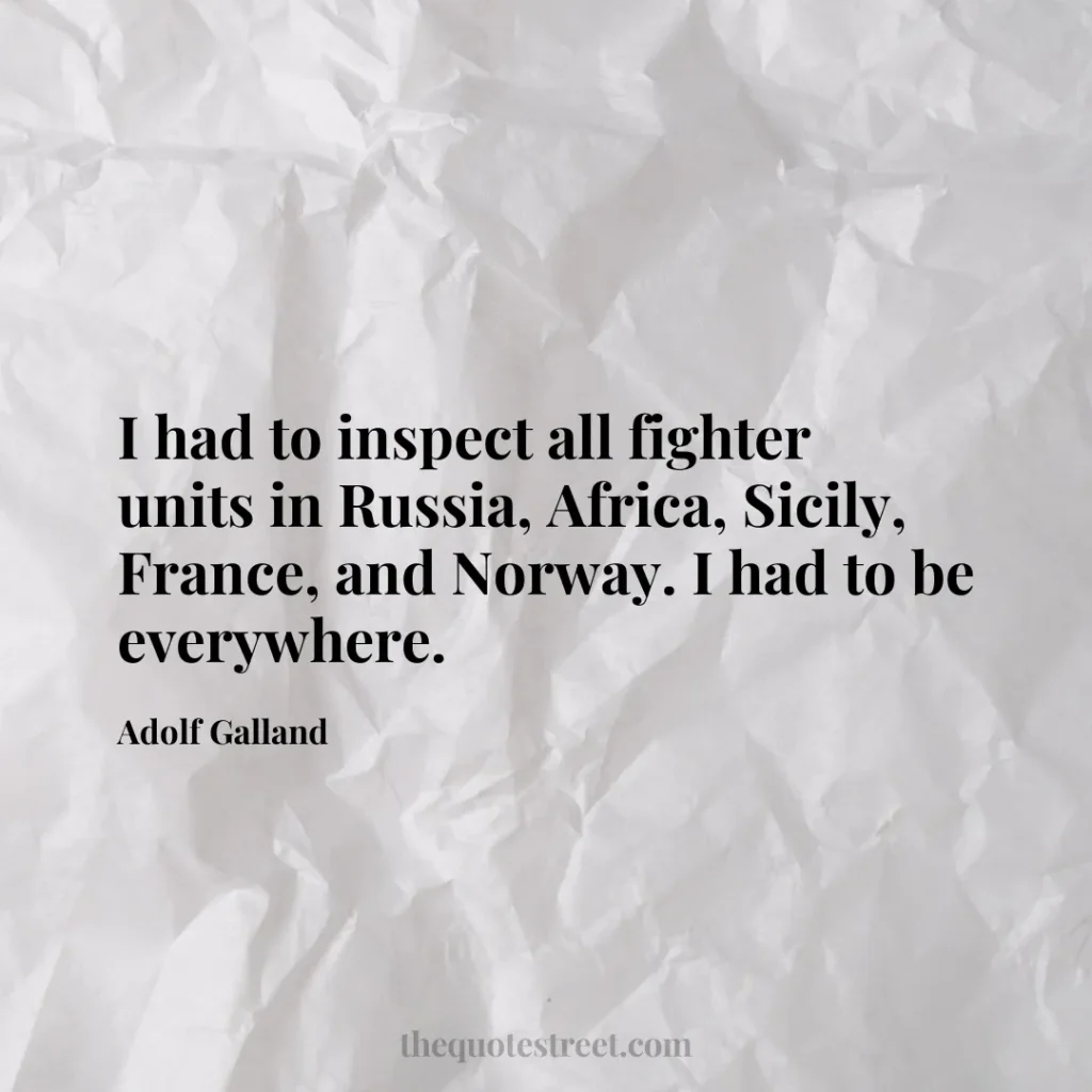 I had to inspect all fighter units in Russia