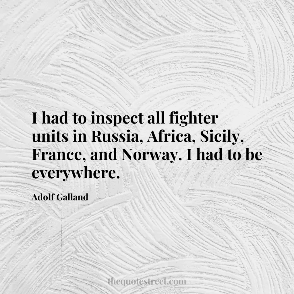 I had to inspect all fighter units in Russia