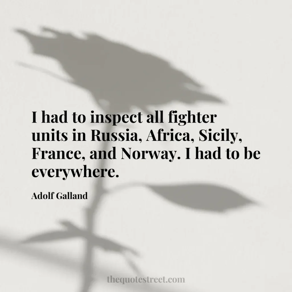 I had to inspect all fighter units in Russia
