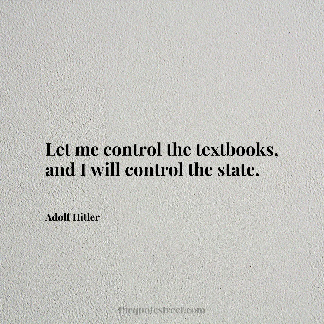 Let me control the textbooks