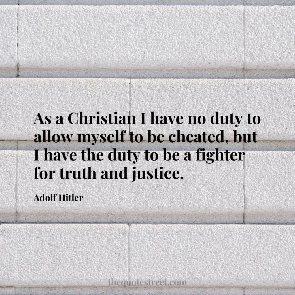 As a Christian I have no duty to allow myself to be cheated