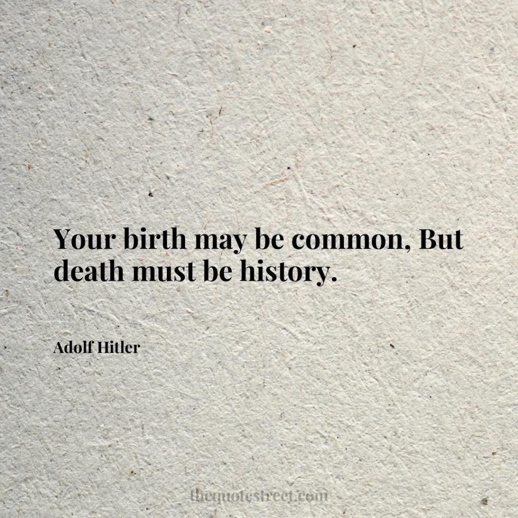 Your birth may be common