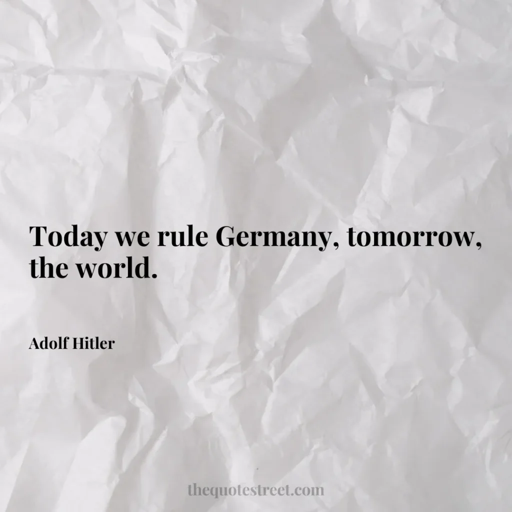 Today we rule Germany