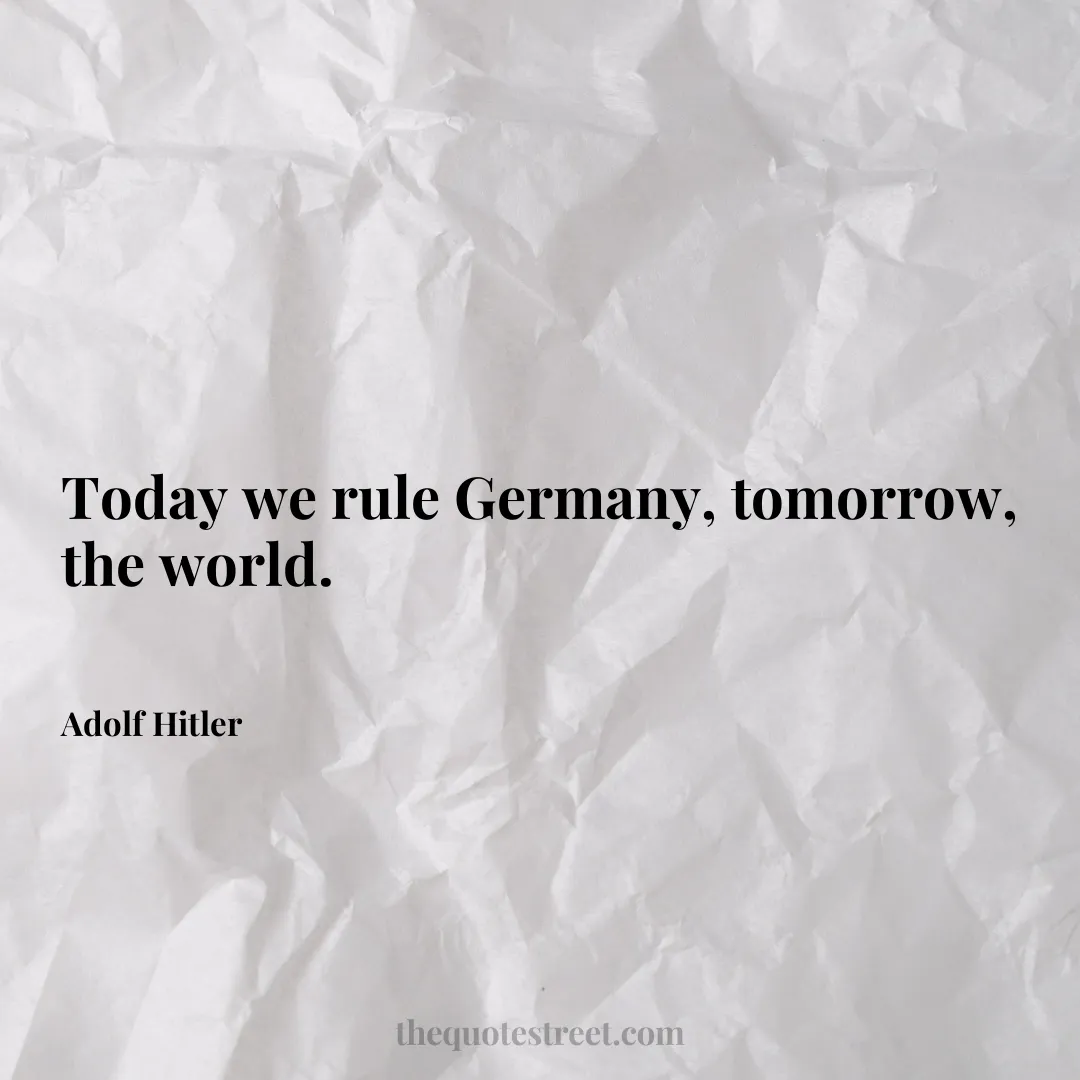 Today we rule Germany