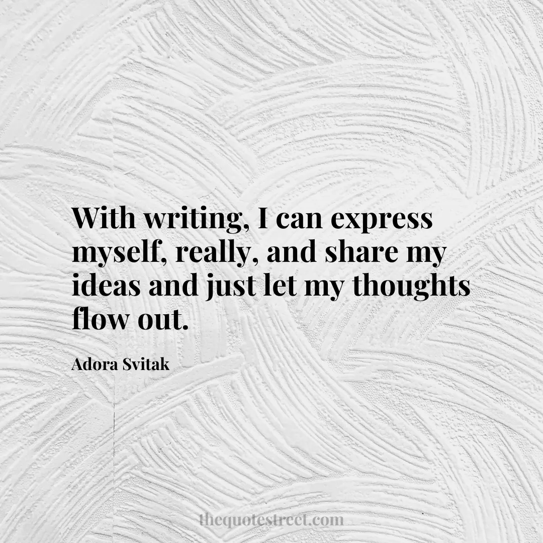 With writing