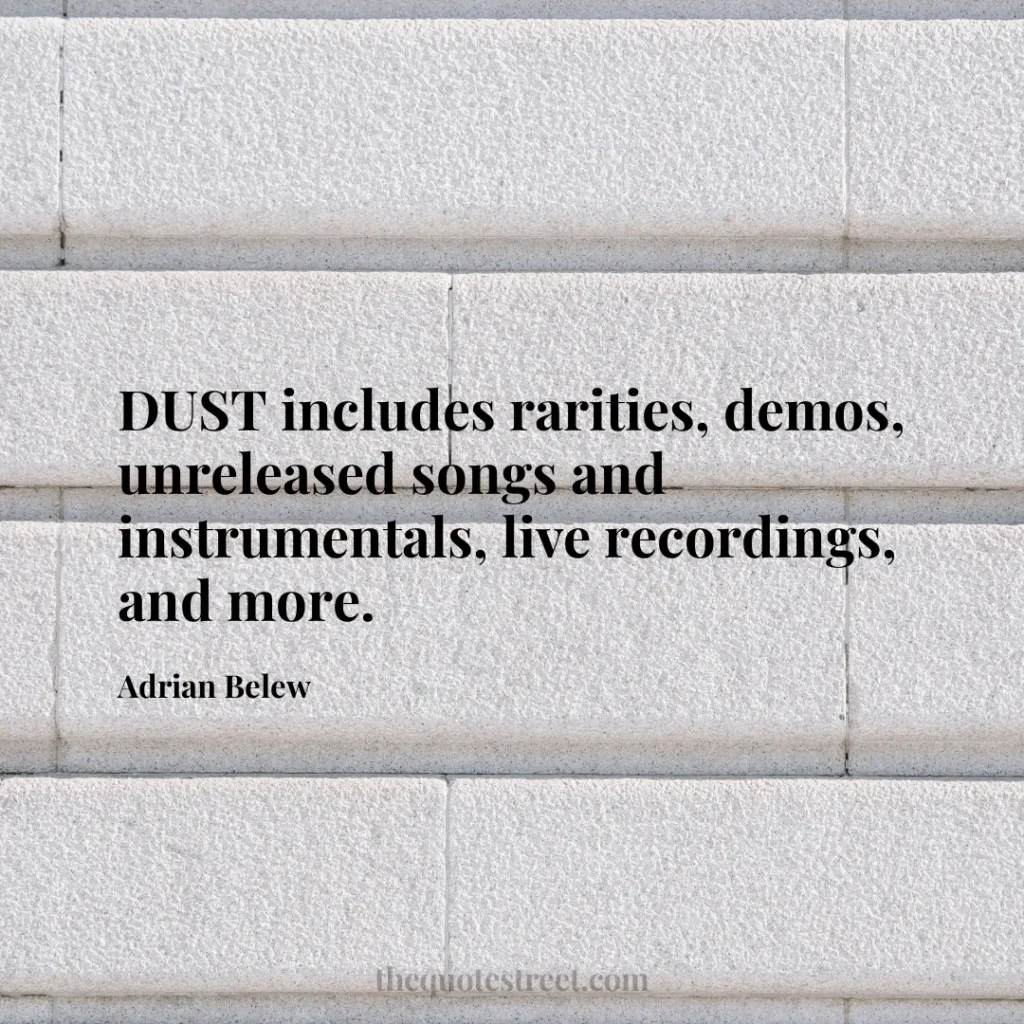 DUST includes rarities