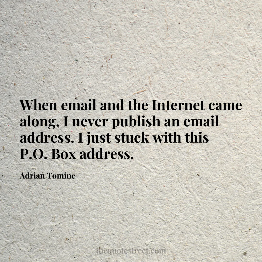 When email and the Internet came along