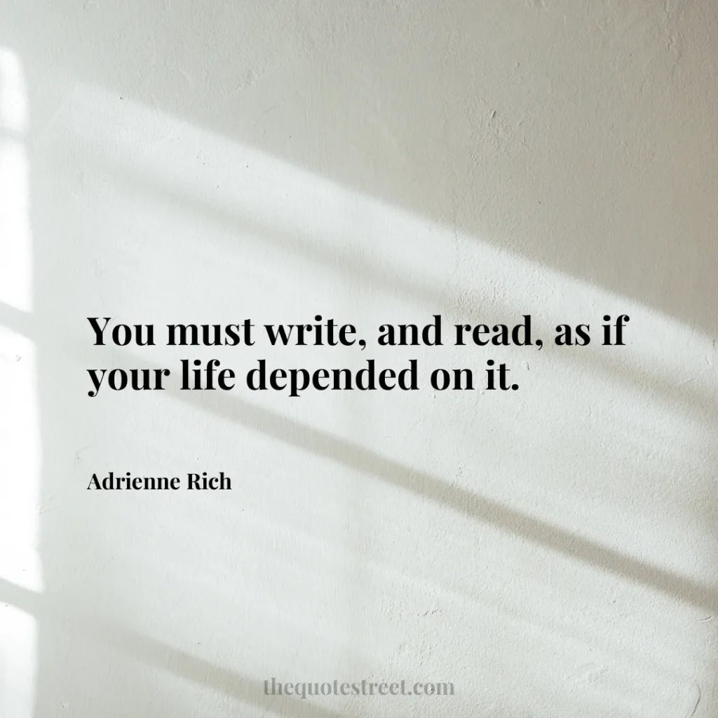 You must write