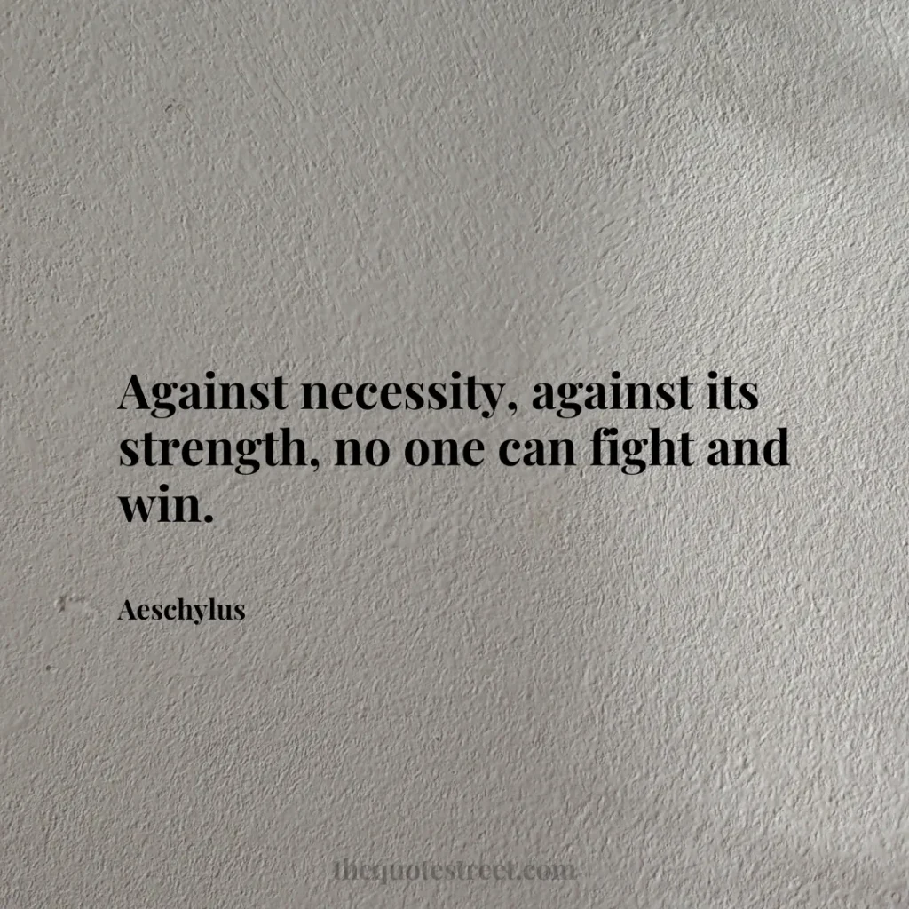 Against necessity