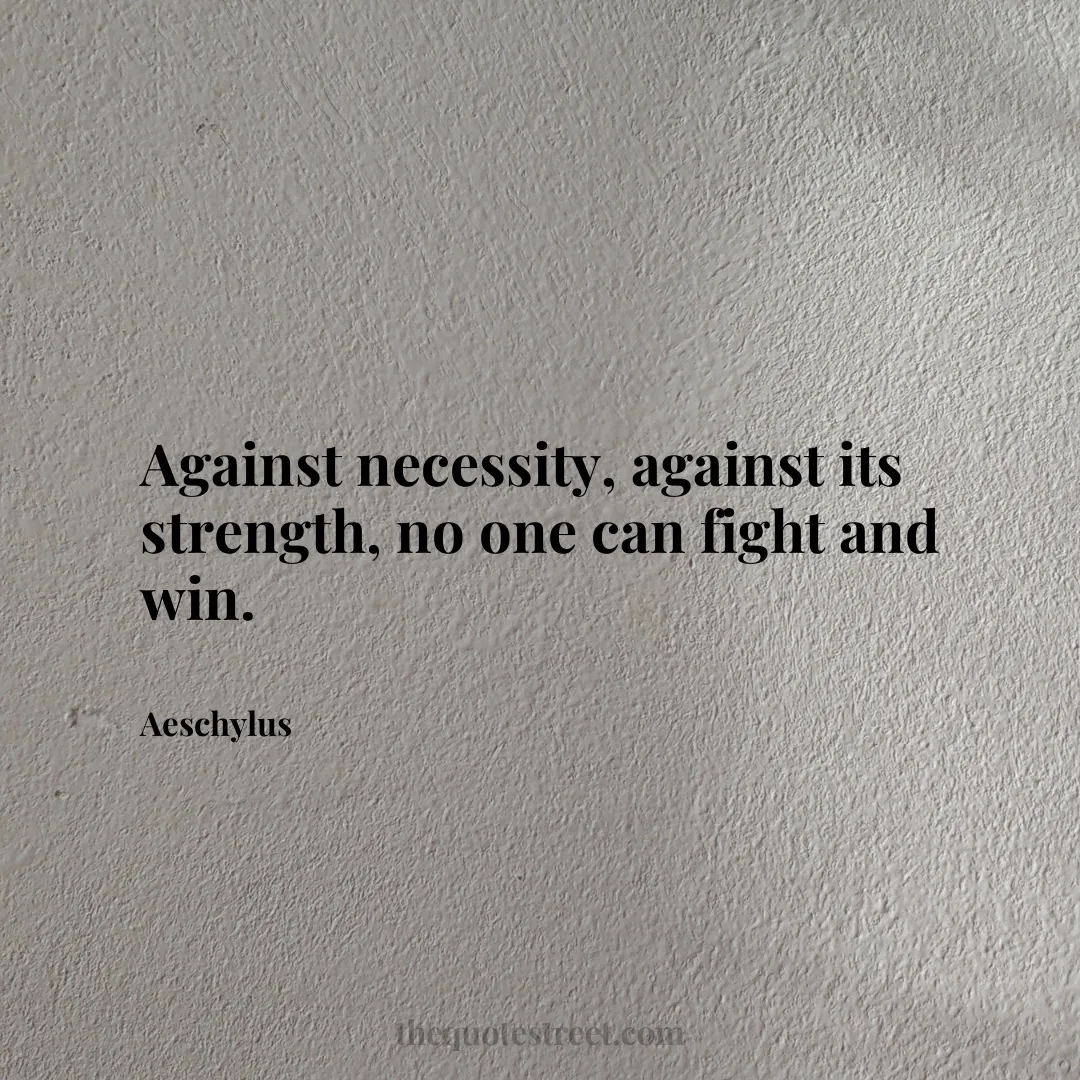 Against necessity