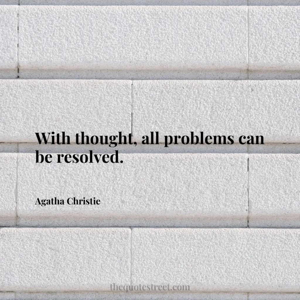 With thought