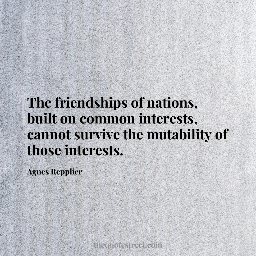 The friendships of nations
