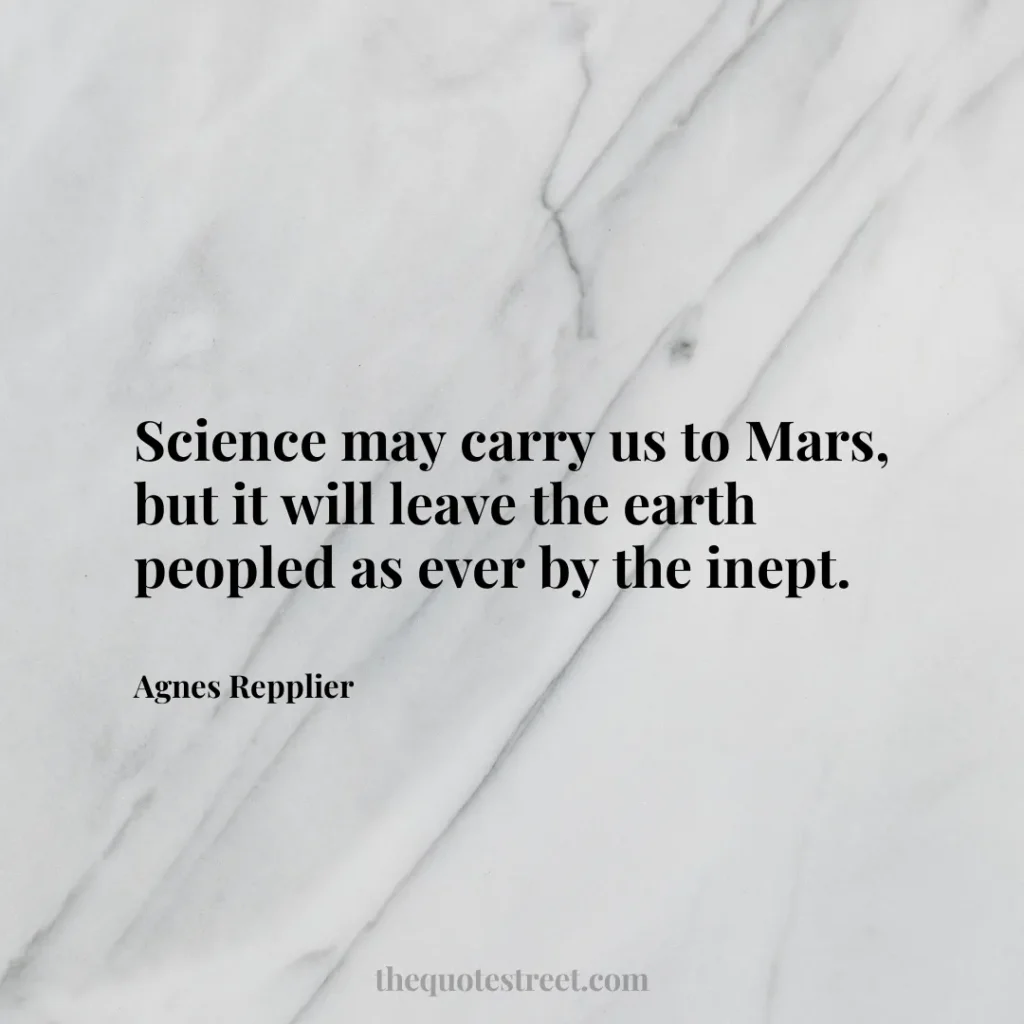 Science may carry us to Mars