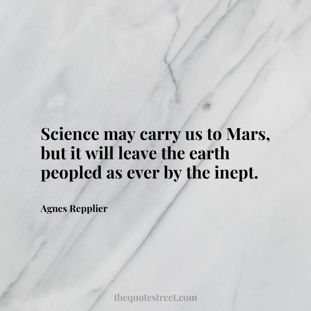 Science may carry us to Mars