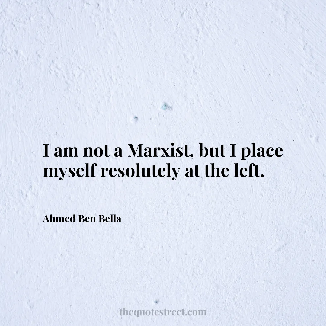 I am not a Marxist