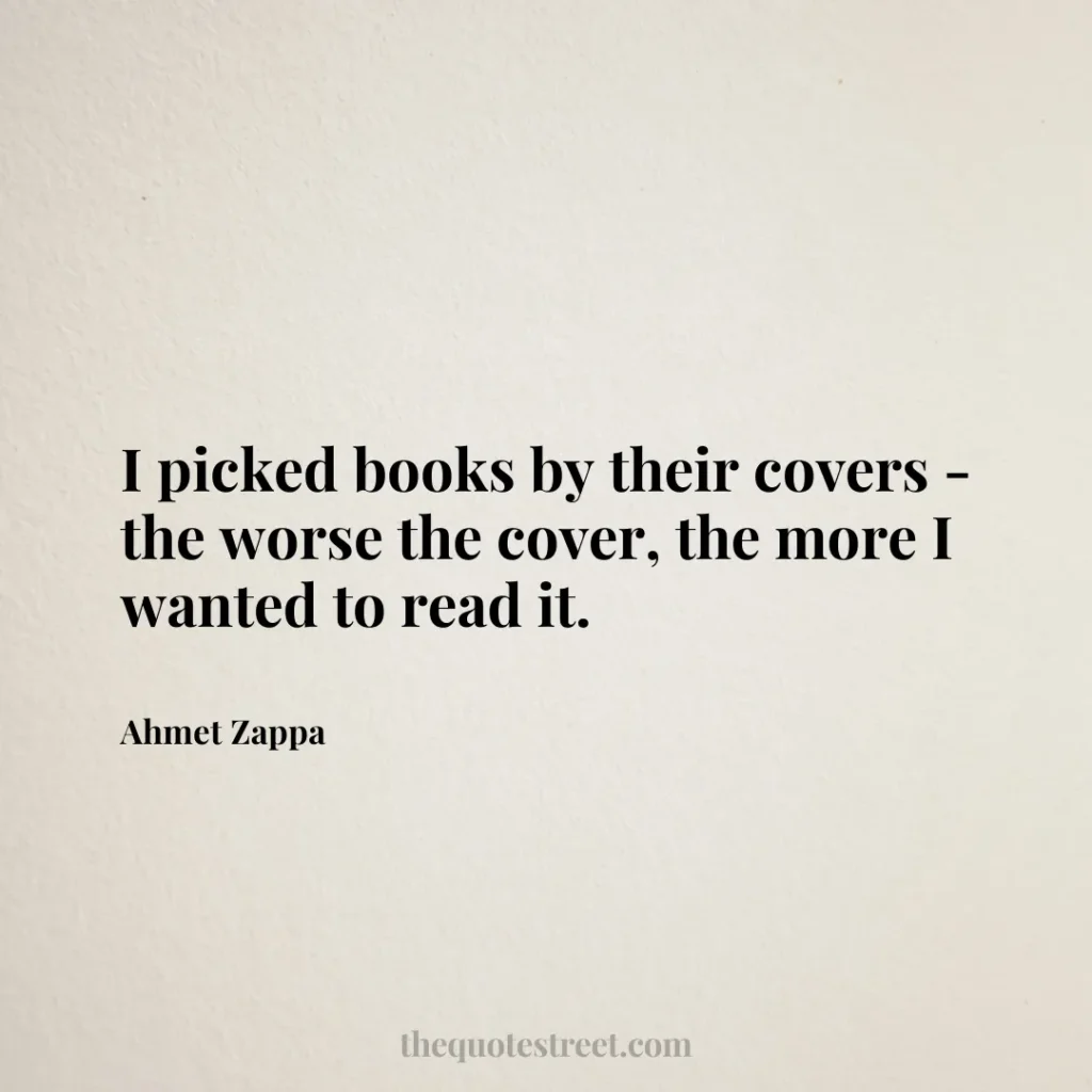 I picked books by their covers - the worse the cover