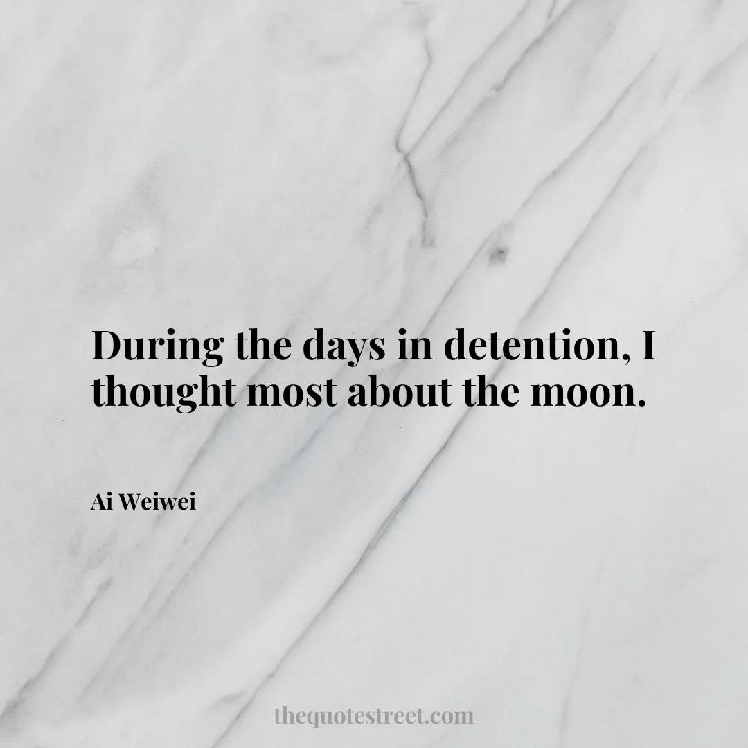 During the days in detention