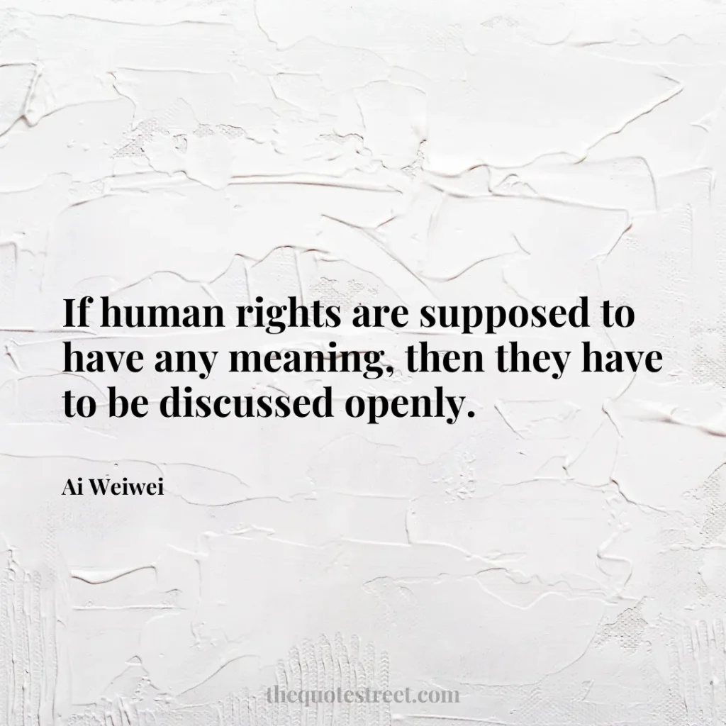 If human rights are supposed to have any meaning