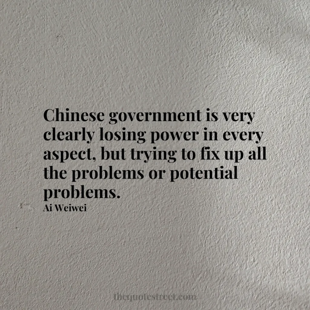 Chinese government is very clearly losing power in every aspect