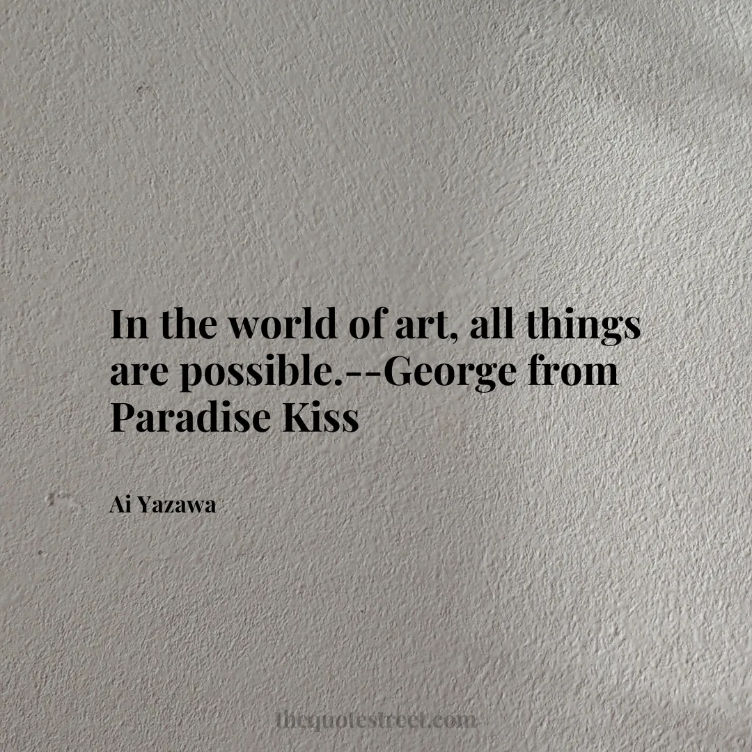 In the world of art