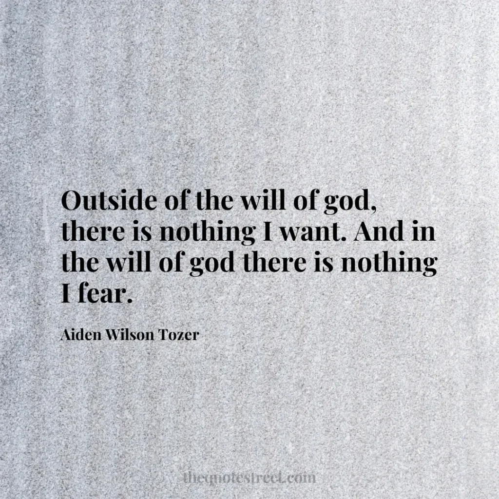 Outside of the will of god