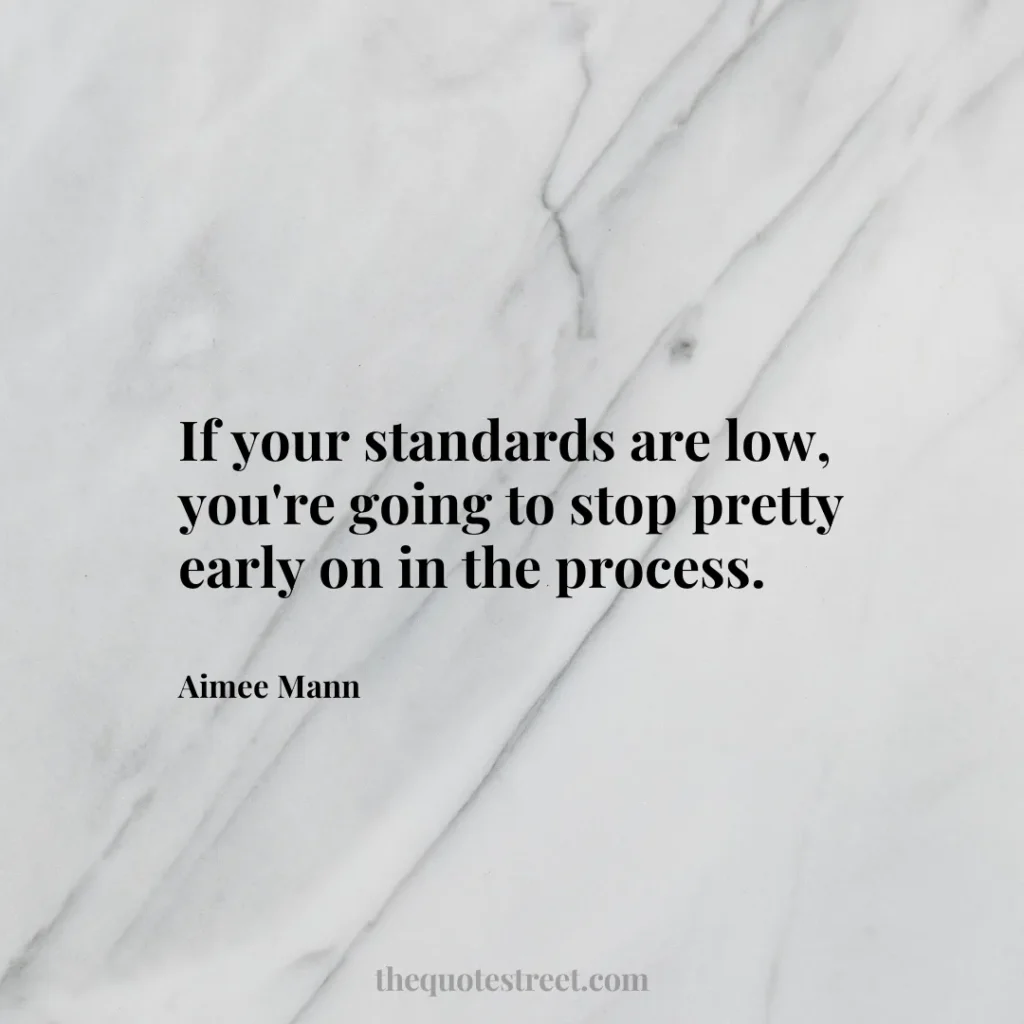 If your standards are low